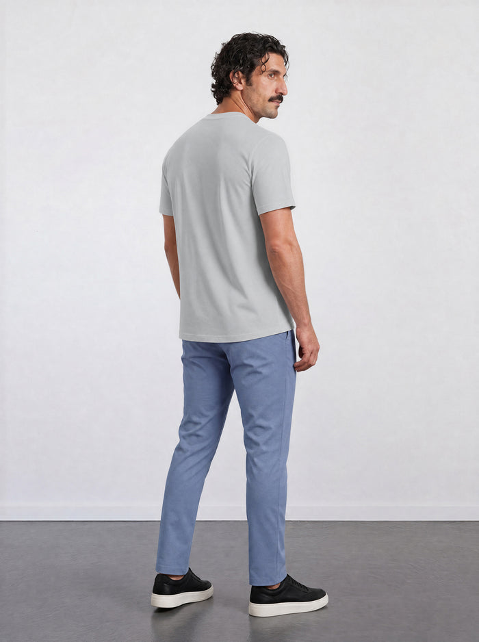 THE FLEX - HENLEY COLLAR HALF TEE - ICE
