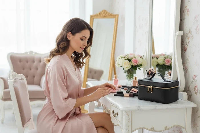 The Genuine Leather Vanity Case