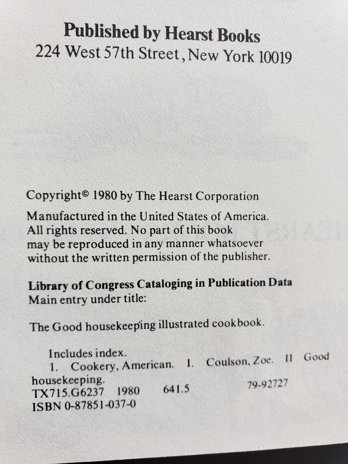 The Good Housekeeping Illustrated Cookbook (1980)