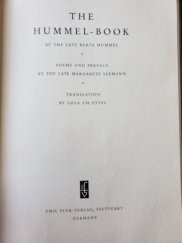 The Hummel Book by the late Berta Hummel