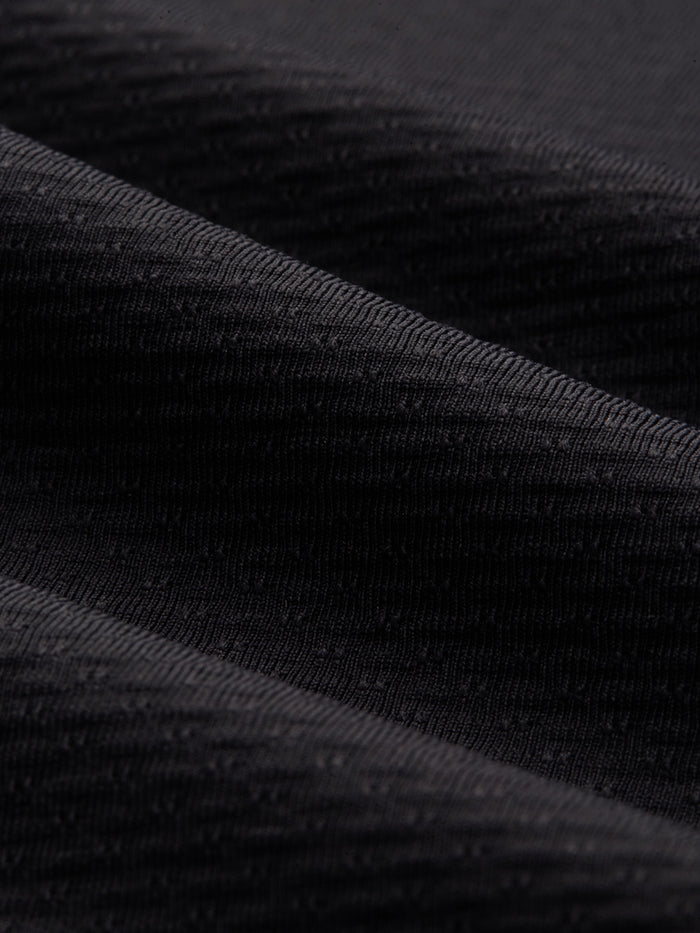 THE HYPERFLEX - SLIM FULL SHIRT - BLACK