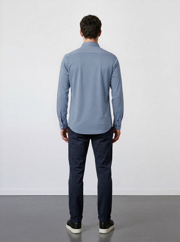 THE HYPERFLEX - SLIM FULL SHIRT - LIGHT BLUE