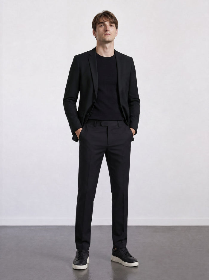 THE HYPERFLEX - SUPER SLIM BLAZER - BLACK