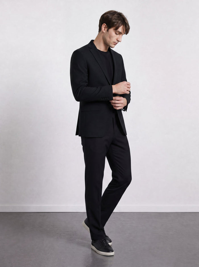 THE HYPERFLEX - SUPER SLIM BLAZER - BLACK