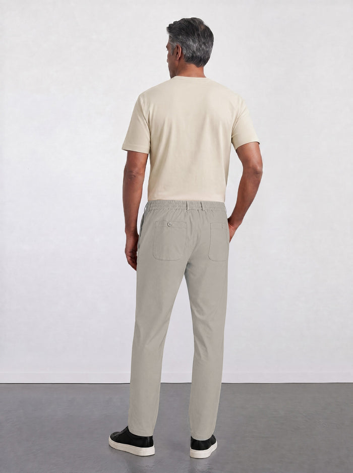 THE HYPERFLEX EASY - SLIM RIPSTOP PANTS - OFF WHITE