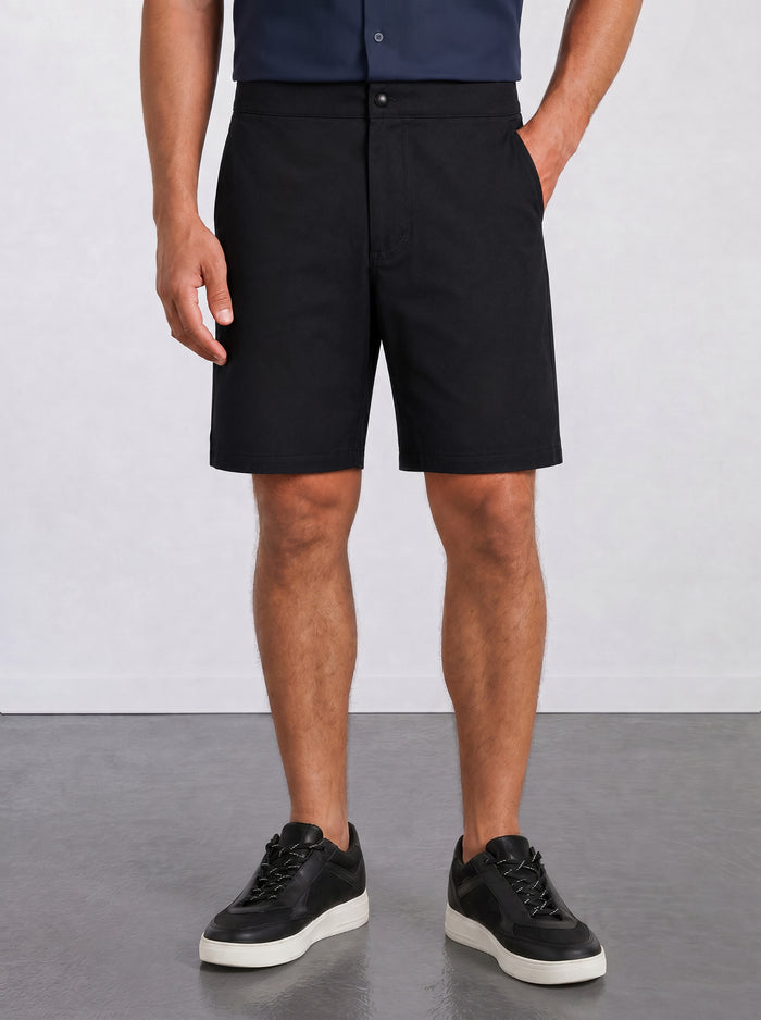 THE HYPERFLEX EASY - TAILORED SHORTS - BLACK