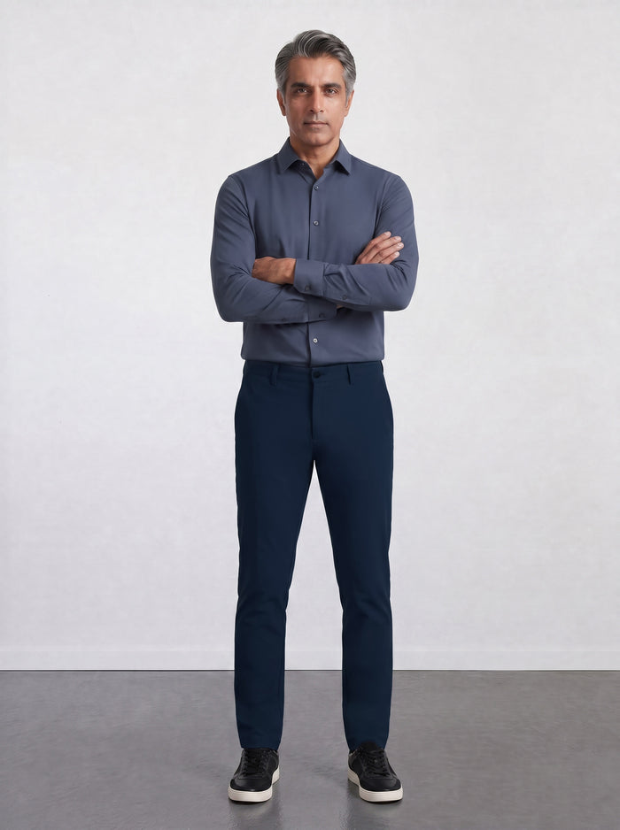 THE HYPERFLEX EVERYDAY - REGULAR PANTS - NAVY BLUE