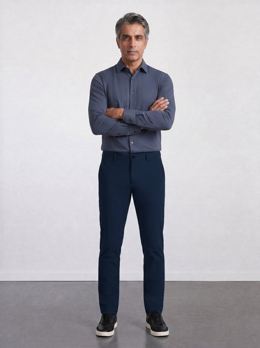 THE HYPERFLEX EVERYDAY - REGULAR PANTS - NAVY BLUE