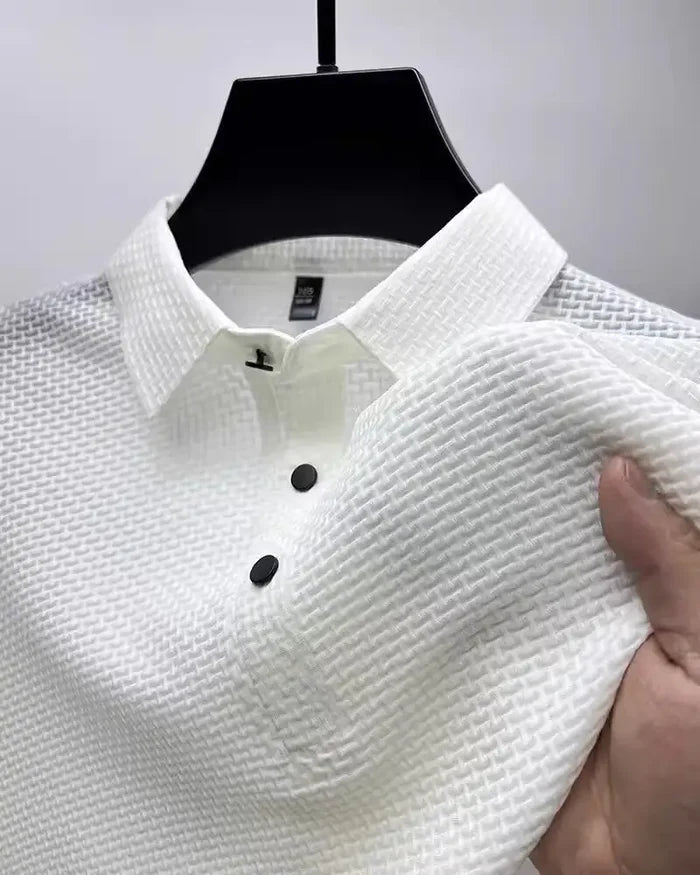 The Lapel Short-sleeved Business Casual Polo Shirt