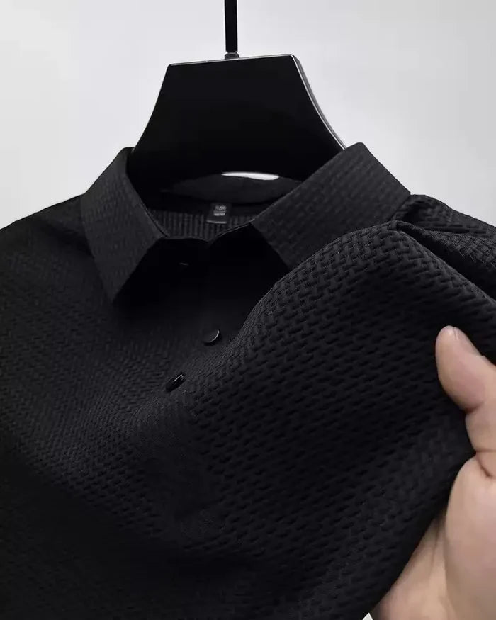 The Lapel Short-sleeved Business Casual Polo Shirt