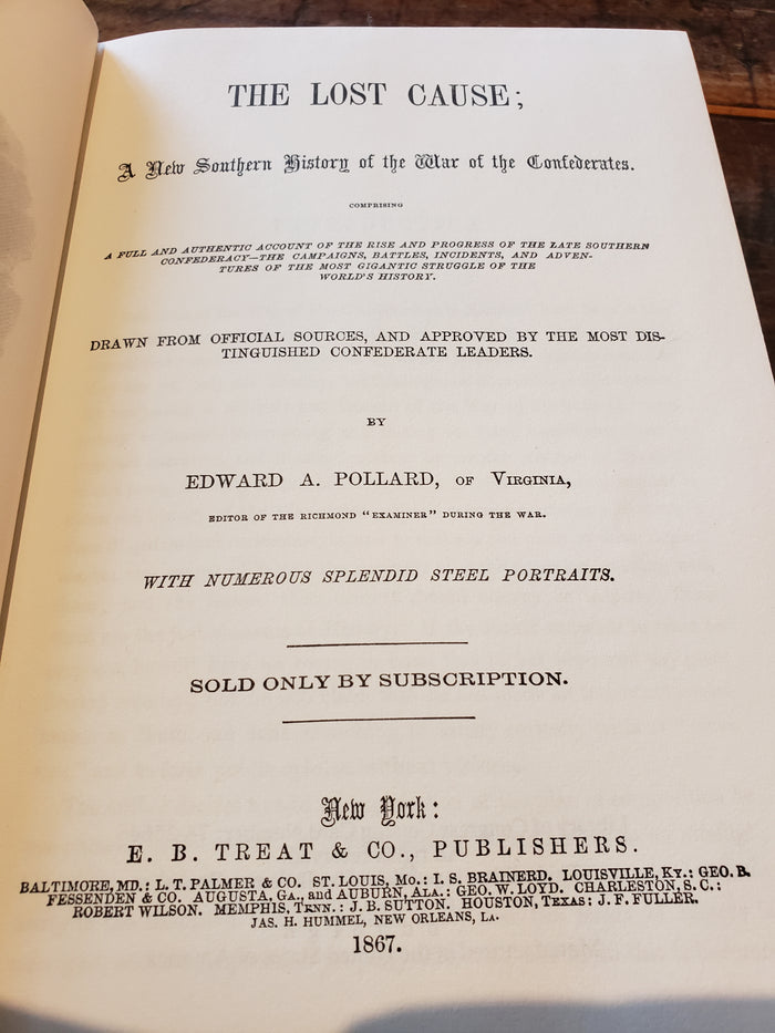 The Lost Cause by E.A. Pollard