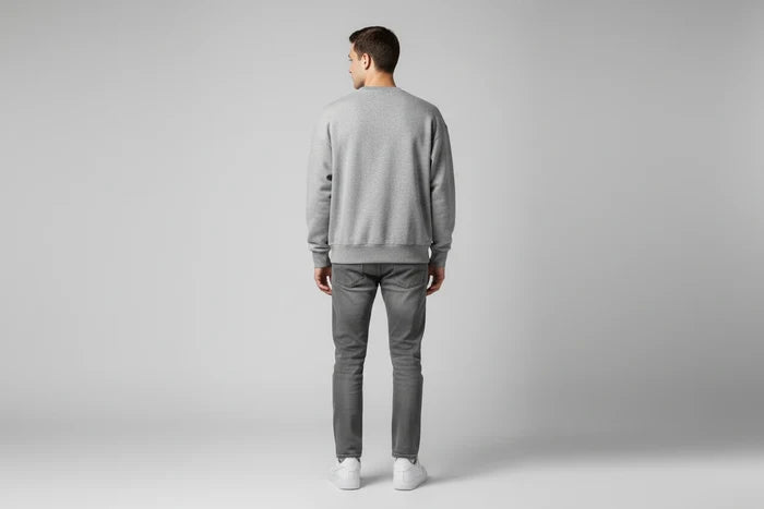 The Luxe Cotton Velvet-Lined Sweater
