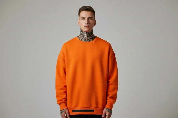 The Luxe Cotton Velvet-Lined Sweater