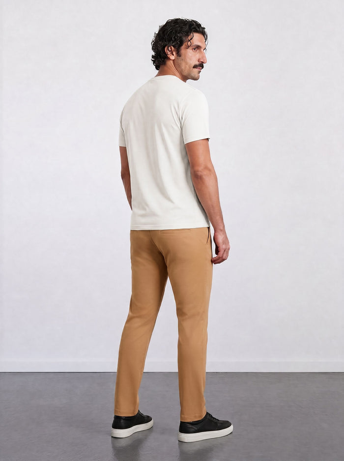 THE MOOVEX - CHINO PANTS - CAMEL BROWN