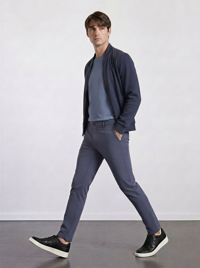 THE MOOVEX - CHINO PANTS - NAVY BLUE