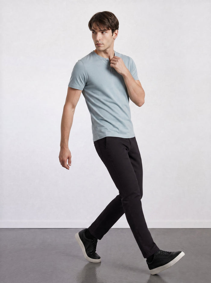 THE MOOVEX - MESH CHINO PANTS - BLACK