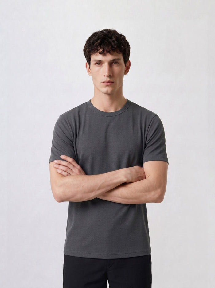 THE MOTION - HALF TEE - DARK GREY