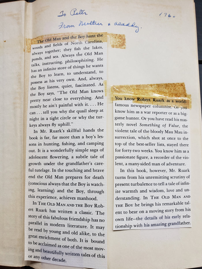 The Old Man and The Boy by Robert Ruark (1960)