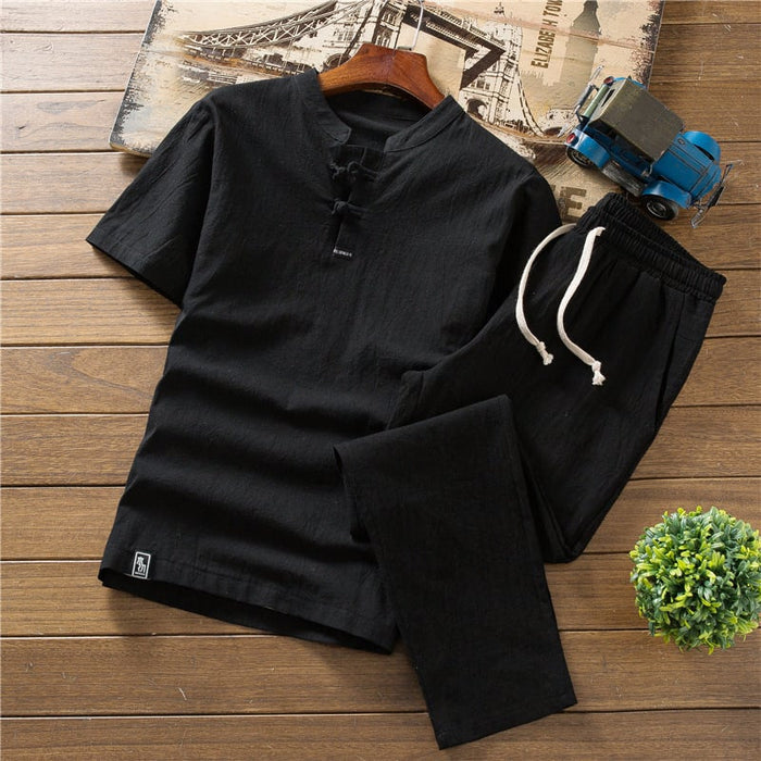 The Oriental Summer Elegance Linen T-Shirt