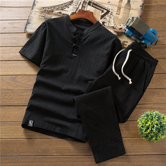The Oriental Summer Elegance Linen T-Shirt