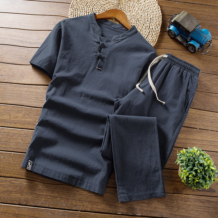 The Oriental Summer Elegance Linen T-Shirt