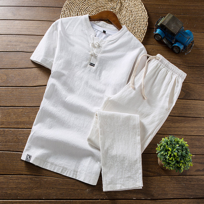 The Oriental Summer Elegance Linen T-Shirt
