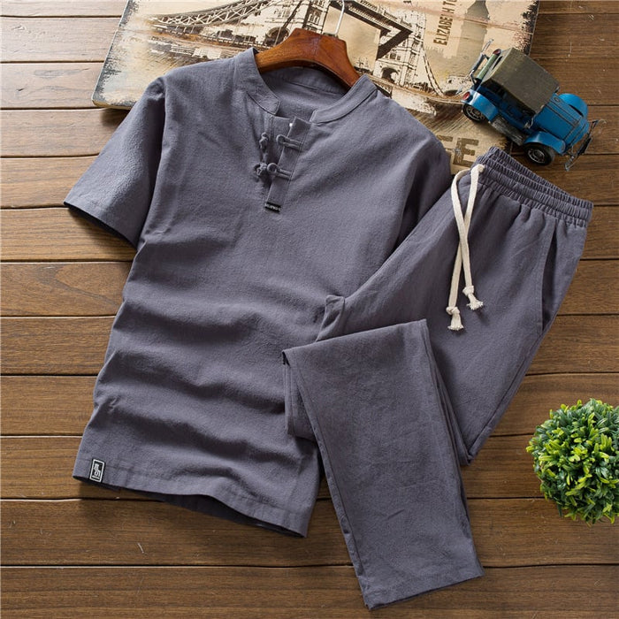 The Oriental Summer Elegance Linen T-Shirt