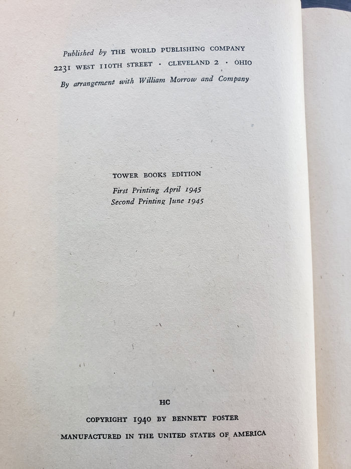 The Owl Hoot Trail by Bennett Foster (1945)