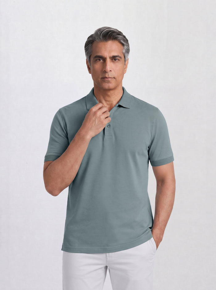 THE PIQUÉ FLEX - REGULAR POLO - BLUE
