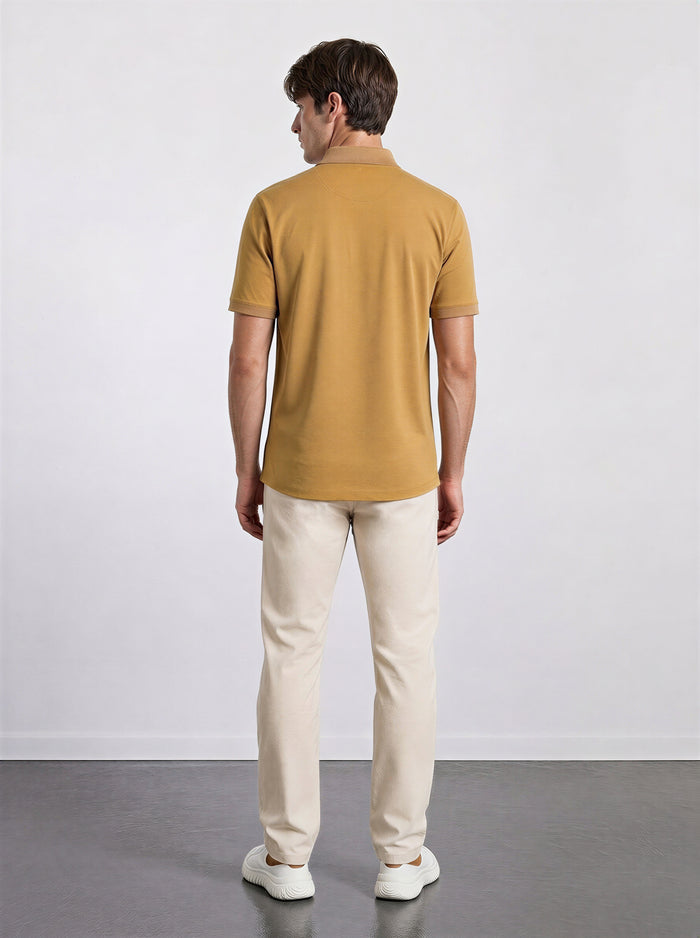 THE PIQUÉ FLEX - REGULAR POLO - CIGAR
