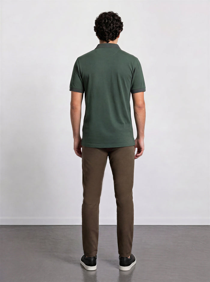 THE PIQUÉ FLEX - REGULAR POLO - DARK GREEN