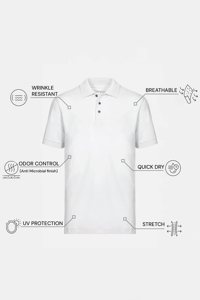 THE PIQUÉ FLEX - REGULAR POLO - ICE
