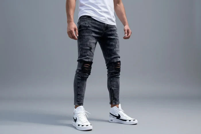 The Ripped Denim Pants