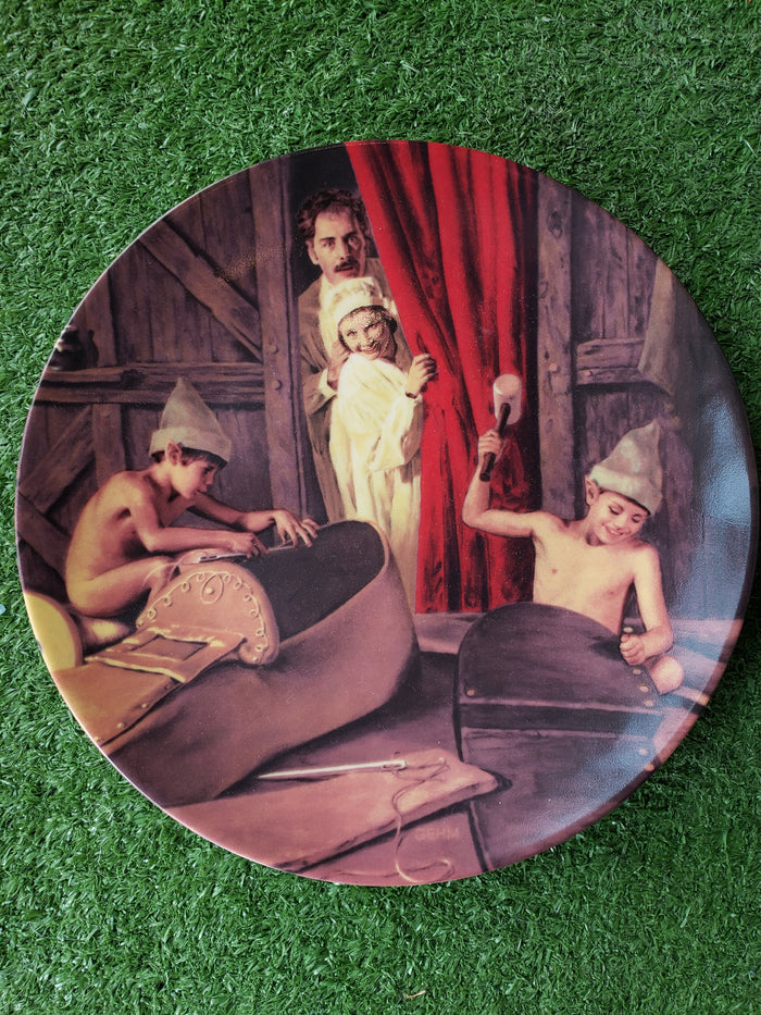The Shoemaker and the Elves collectible plate by Charles Gehm