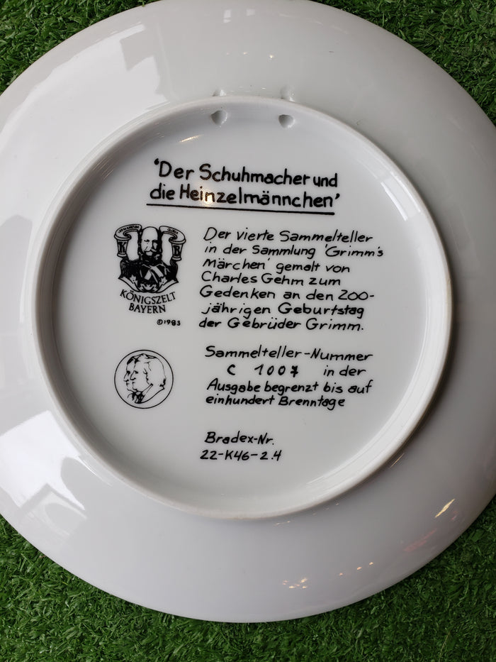The Shoemaker and the Elves collectible plate by Charles Gehm