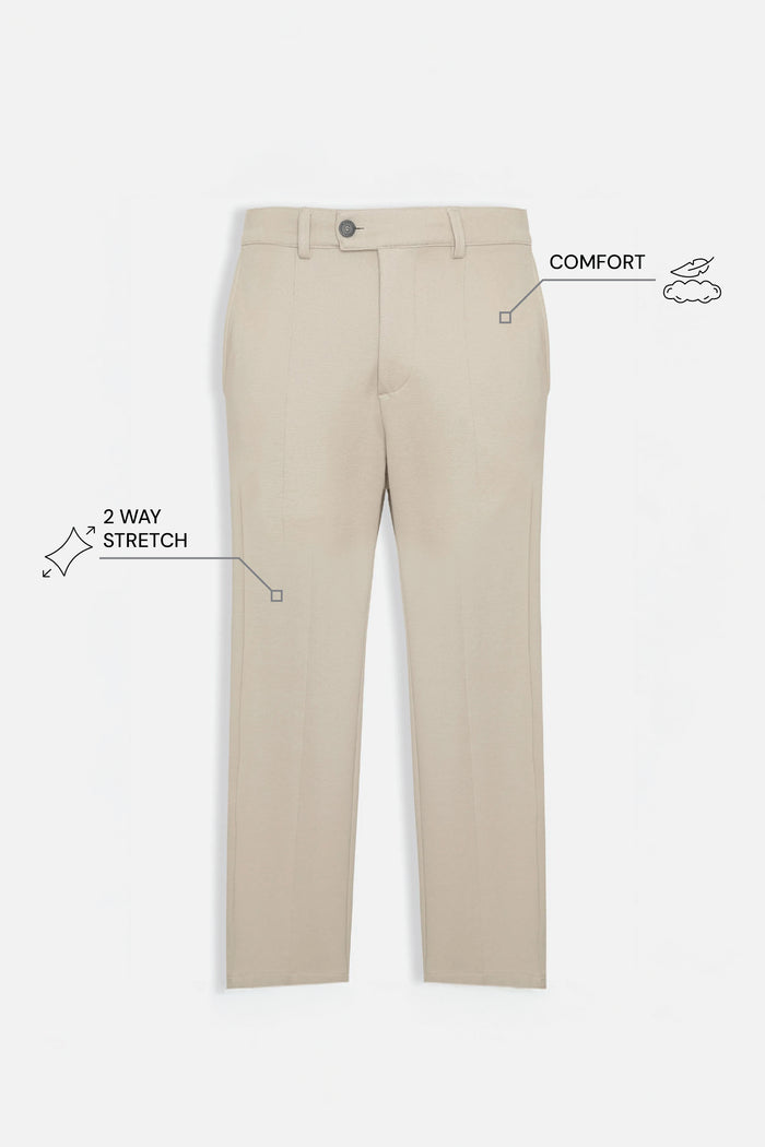 THE SOFT EASE - CHINO PANTS - SAND