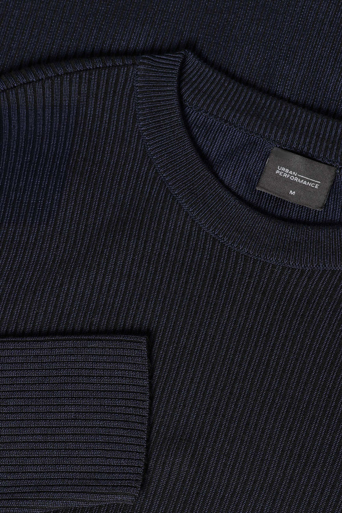 THE SOFT EASE - REGULAR SWEATER - NAVY BLUE