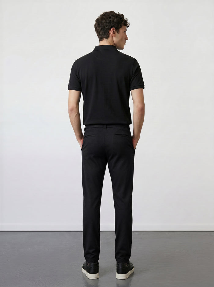 THE SOFT EASE - TAILORED PANTS - BLACK