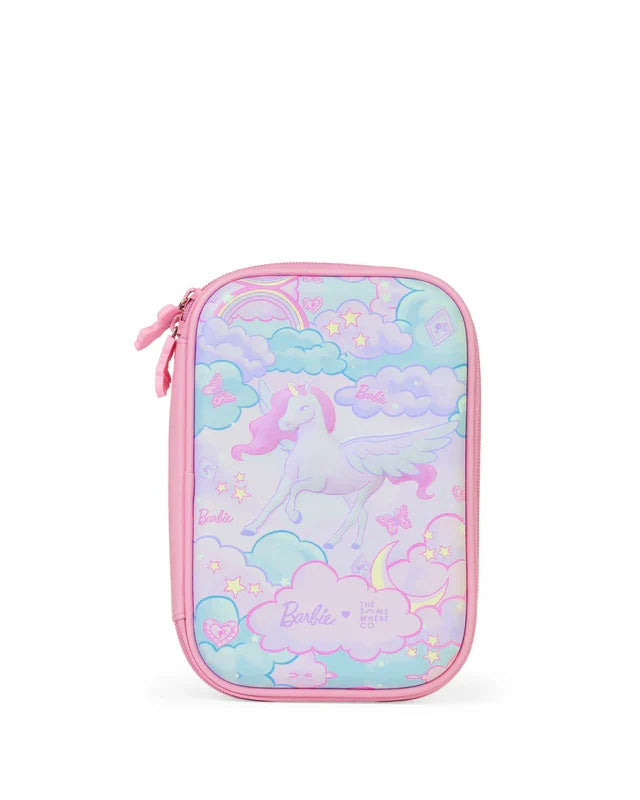 The Somewhere Co Mini Bubble Pencil Case - Barbie Unicorn