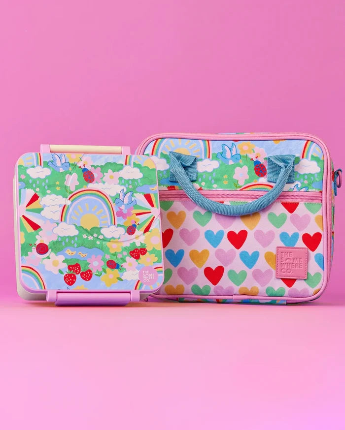 The Somewhere Co Mini Lunch Case - Rainbow Garden