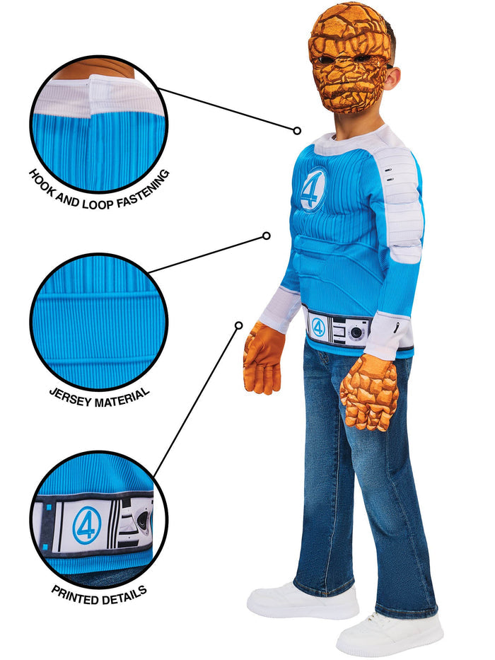 The Thing Deluxe Kids Costume from Fantastic 4