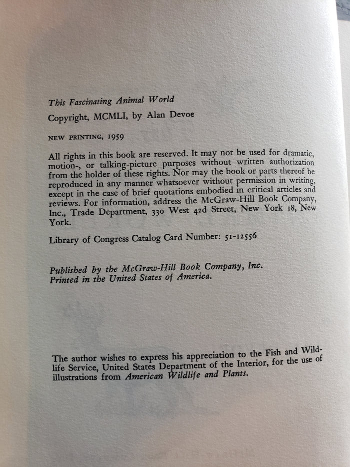This Fascinating Animal World by Alan DeVoe (1959)