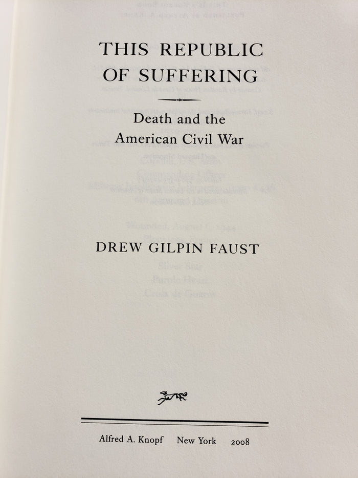 This Republic of Suffering by Drew Gilpin Faust