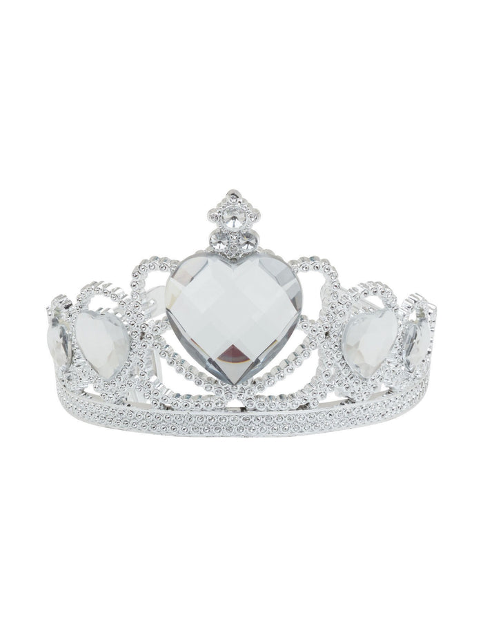 Tiara Silver & Clear Stone Costume Accessory