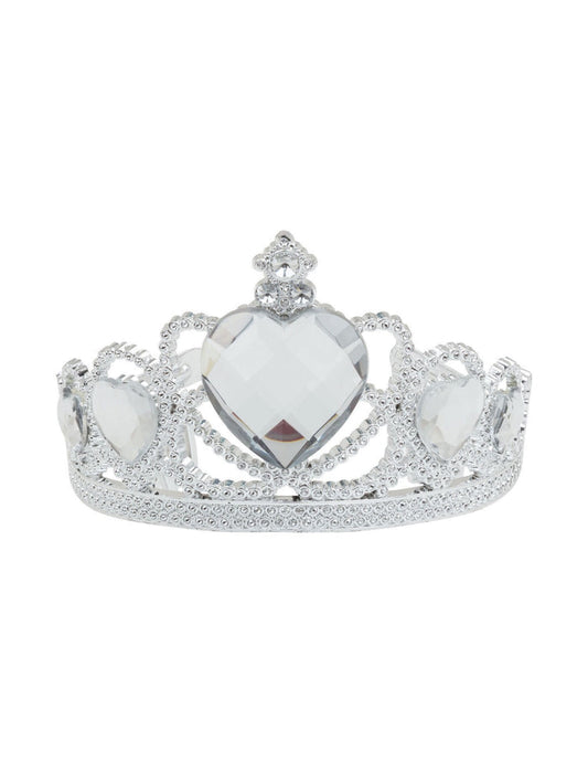 Tiara Silver & Clear Stone Costume Accessory