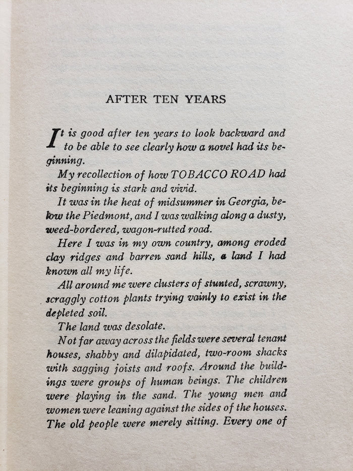 Tobacco Road by Erskine Caldwell (1932)