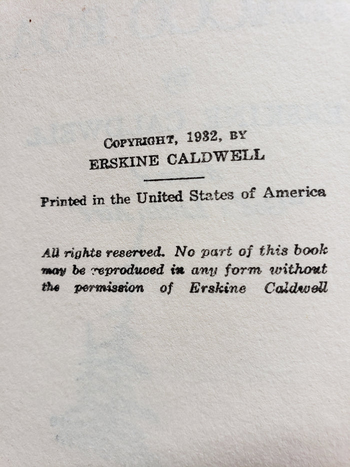 Tobacco Road by Erskine Caldwell (1932)