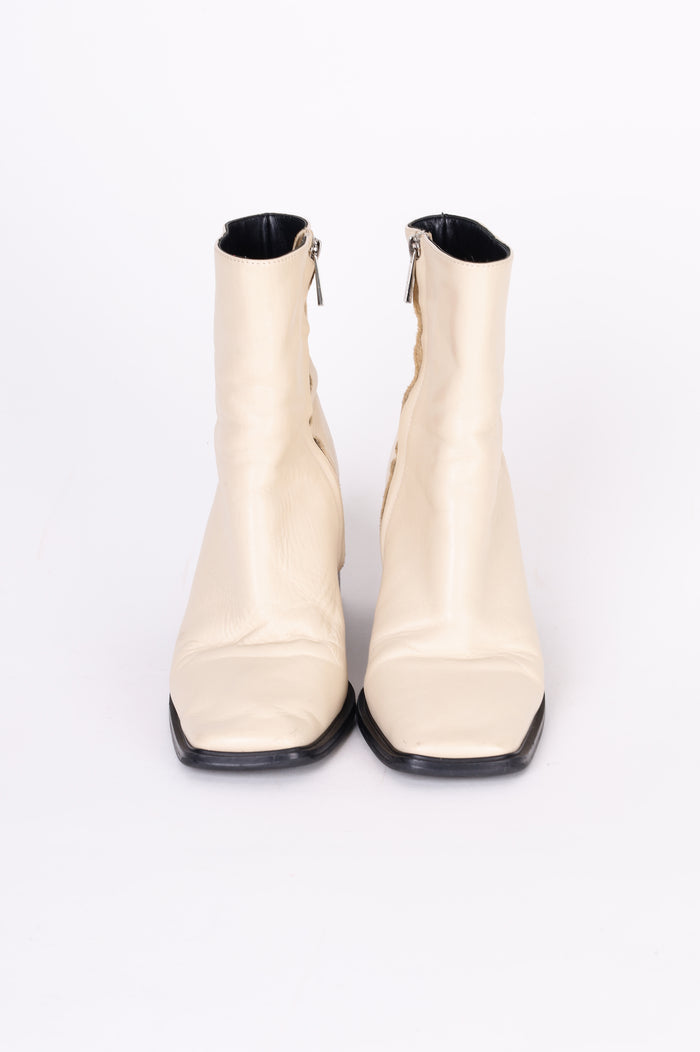 Tony Bianco Womens Cream Boots  Size EU 39.5