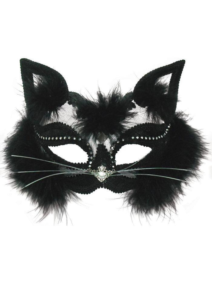 Transparent Black Cat Mask