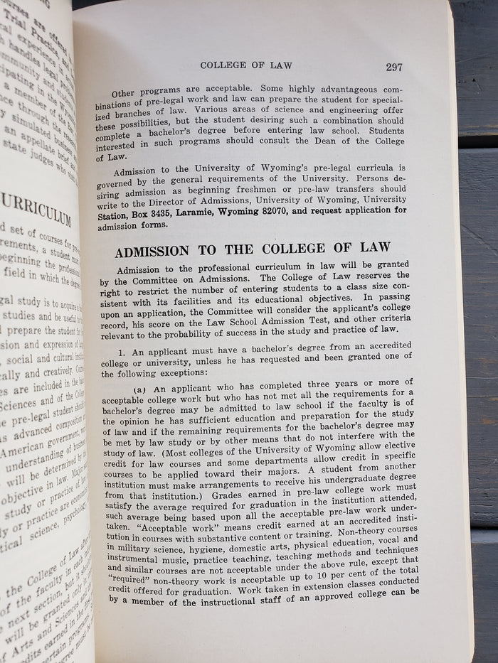 University of Wyoming 1971-72 Bulletin